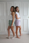 Green Gingham Women's Pyjama Shorts Madder & More