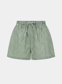  Green Gingham Women's Pyjama Shorts Madder & More