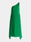 Green One Shoulder Flowy Dress Paisie