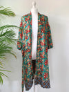 Green Satin Kimono Robe Wear the World