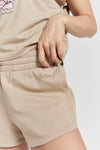 Grevillea Ethical-Cotton Shorts - Dune Beige Peachaus