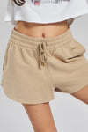 Grevillea Ethical-Cotton Shorts - Dune Beige Peachaus