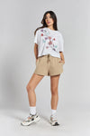 Grevillea Ethical-Cotton Shorts - Dune Beige Peachaus