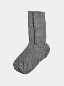  Grey Alpaca Bed Socks Piglet