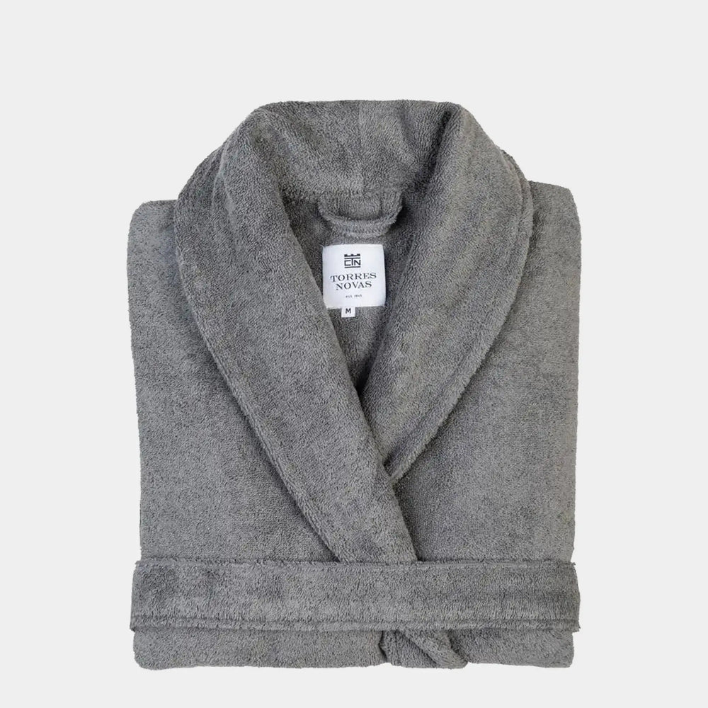 Grey Classic Cotton Bathrobe Torres Novas