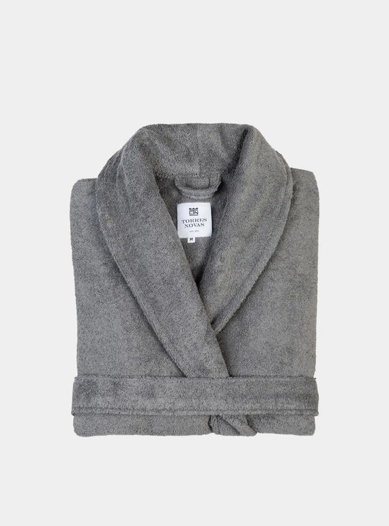 Grey Classic Cotton Bathrobe Torres Novas