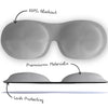 Grey Contoured 3D Blackout Sleep Mask SMUG