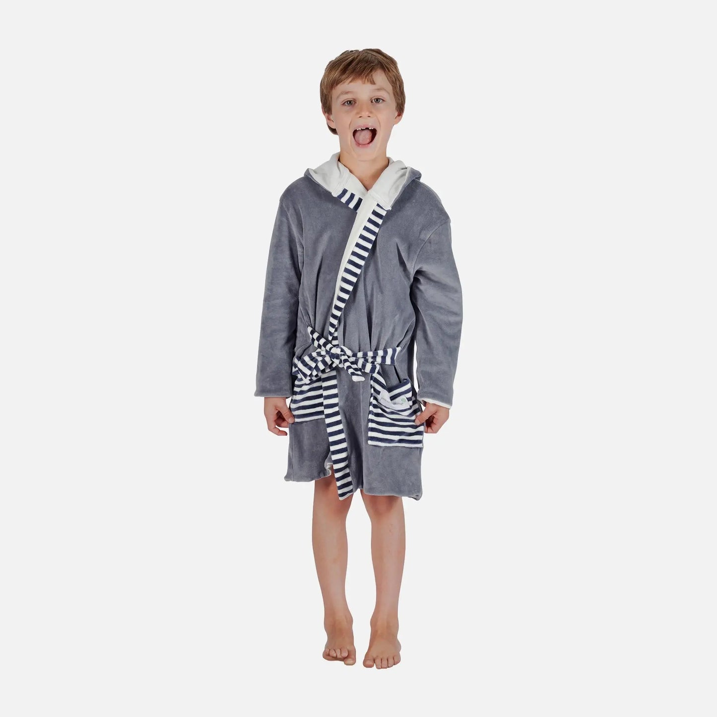 Grey Kids Organic Robes Pure Earth Collection