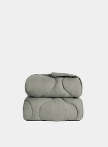  Grey Quilted Snuggle Blanket Ethical Bedding