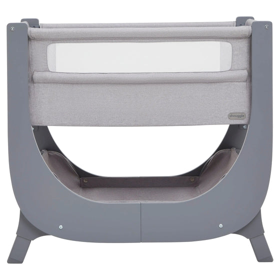 Grey Shnuggle Air Lite Bedside Crib Shnuggle