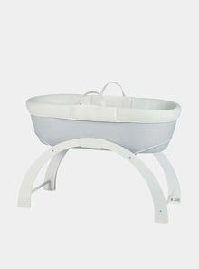  Grey Shnuggle Dreami Moses Basket & Stand Shnuggle