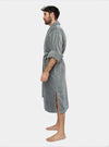 Grey Velour Bathrobe House Babylon