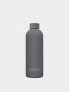 Matte Grey 500ml Stainless Steel Water Bottle NESS & ME