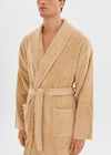 Taupe Velour Bathrobe House Babylon