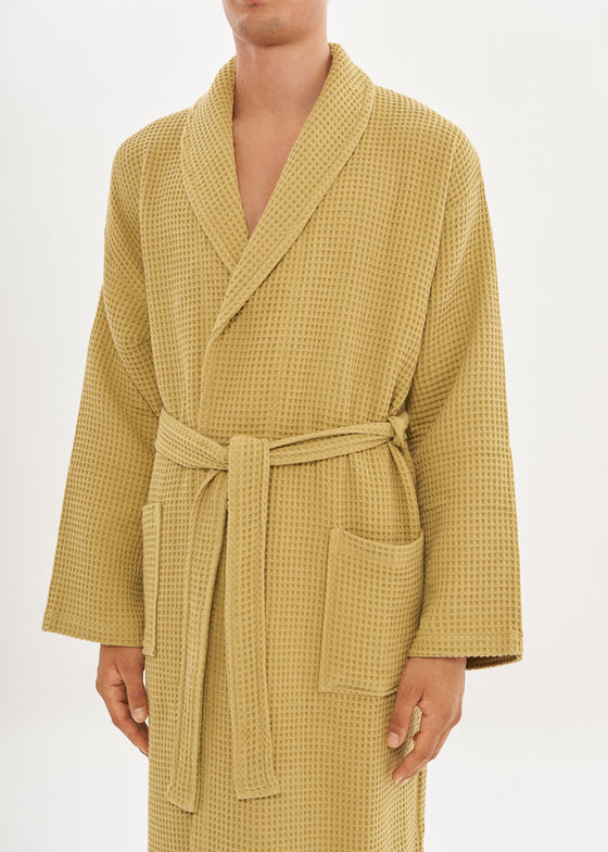 Mustard Waffle Bathrobe House Babylon