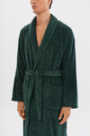 Dark Green Velour Bathrobe House Babylon