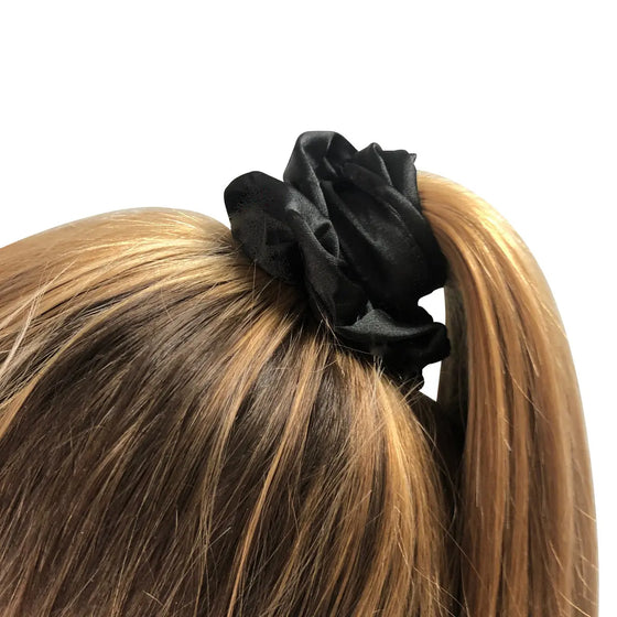 Hair Scrunchies Multipack Set - Grey, Black & Pink SMUG