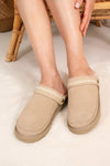 Hallie Sheepskin Multiway Slippers in Beige Pretty You London