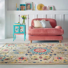  Hani Floral Wool Rug Dunelm