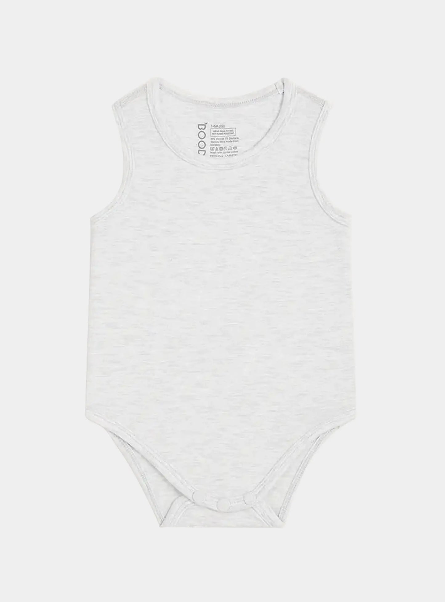 Heather Grey Baby Bamboo Bodysuit Boody