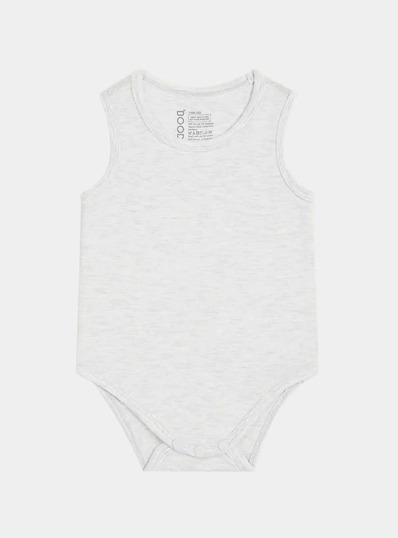 Heather Grey Baby Bamboo Bodysuit Boody