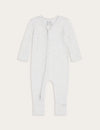 Heather Grey Baby Long Sleeve Bamboo Romper Boody