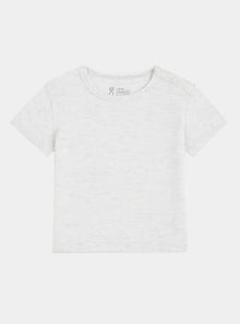  Heather Grey Baby Short Sleeve Bamboo T-Shirt Boody