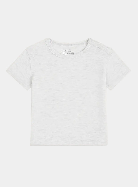 Heather Grey Baby Short Sleeve Bamboo T-Shirt Boody