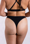 High Rise Thong, Black Pantee