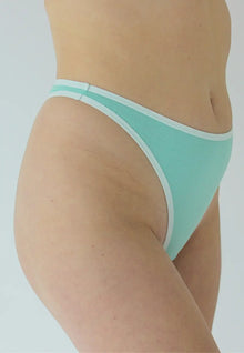  High Rise Thong, Turquoise Pantee