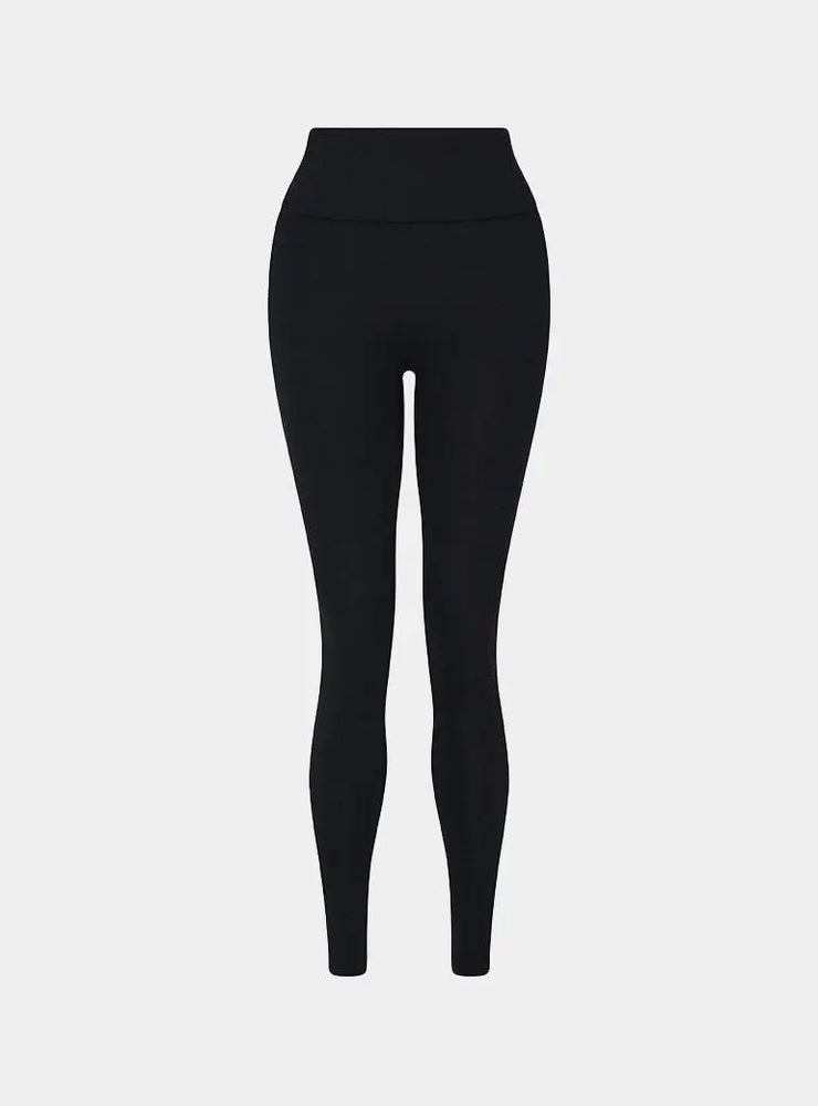 High Waisted Leggings - Marl Black Sōma Sportswear