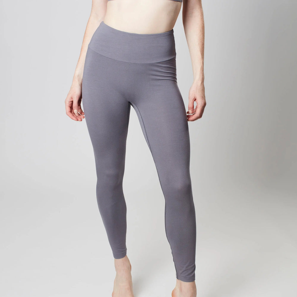 High Waisted Leggings - Pearl Grey Sōma Sportswear