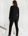 His and Hers Bamboo Pyjama Sets in Black Pretty You London