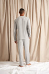 His and Hers Bamboo Pyjama Sets in Grey Marl Pretty You London