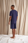 His and Hers Bamboo Short Pyjama Sets in Midnight Pretty You London