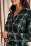 His and Hers Plaid Pyjama Sets in Green Pretty You London