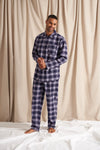 His and Hers Plaid Pyjama Sets in Midnight Pretty You London