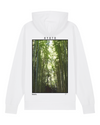 Womens Relaxed-Fit White Hoodie With Kyoto Back-Print