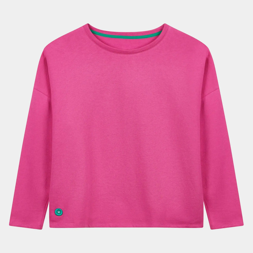 Hot Pink Unisex Boxy Sweatshirt Loungers