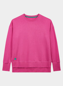  Hot Pink Unisex Longline Sweatshirt