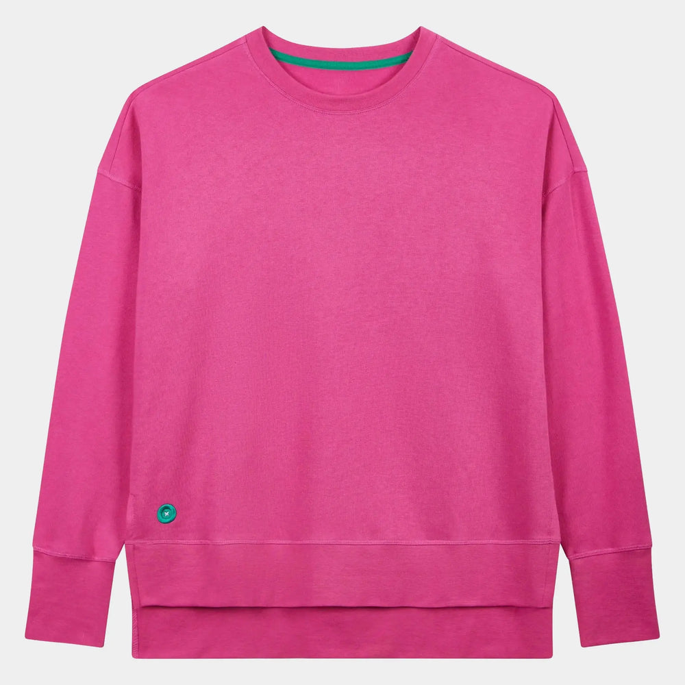 Hot Pink Unisex Longline Sweatshirt Loungers