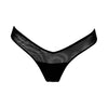 I.D. Line Fine Mesh Black V-Thong NOKAYA