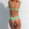 I.D. Line Fine Mesh Mint Cream V-Thong NOKAYA