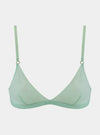 I.D. Line Soft Triangle Fine Mint Cream Mesh Bralette NOKAYA