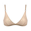 I.D. Line Soft Triangle Fine Nude Mesh Bralette NOKAYA