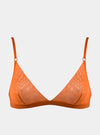 I.D. Line Soft Triangle Fine Orange Mesh Bralette NOKAYA