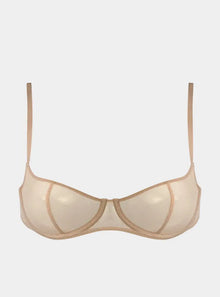  I.D. Line Underwired Fine Mesh Nude Balcony Bra NOKAYA