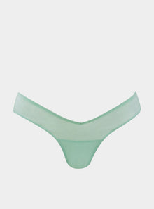  I.D. Line Fine Mesh V-Thong Mint Cream