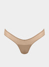 I.D. Line Fine Mesh Nude V-Thong NOKAYA