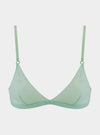 I.D. Line Soft Triangle Fine Mint Cream Mesh Bralette NOKAYA